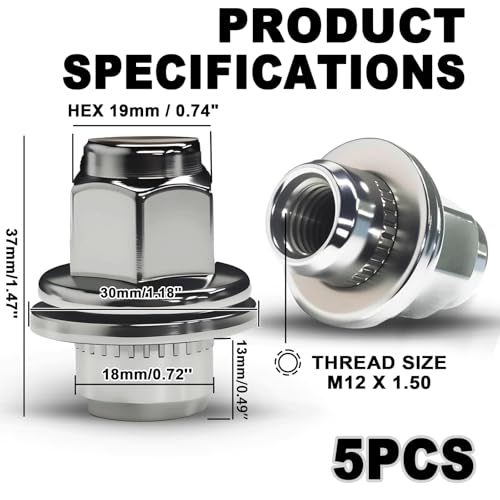 Tuercas de Rueda M12x1.5 para Jaguar XJR575 C2C35294 Evita Da&ntilde;os 3