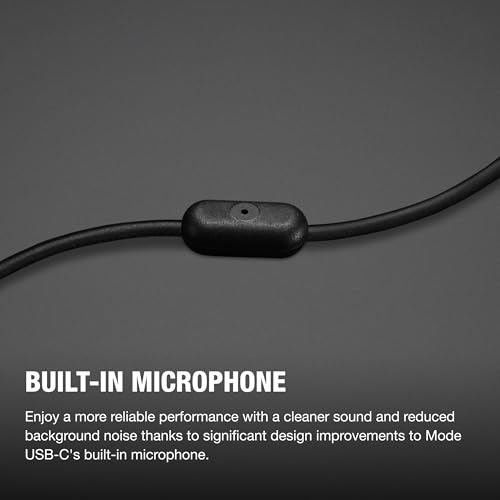 Image of Marshall Mode USB-C Wired Earbuds - Built-in Microphone | Customizable Fit | Tangle-Resistant Cord | Dynamic Drivers - Black