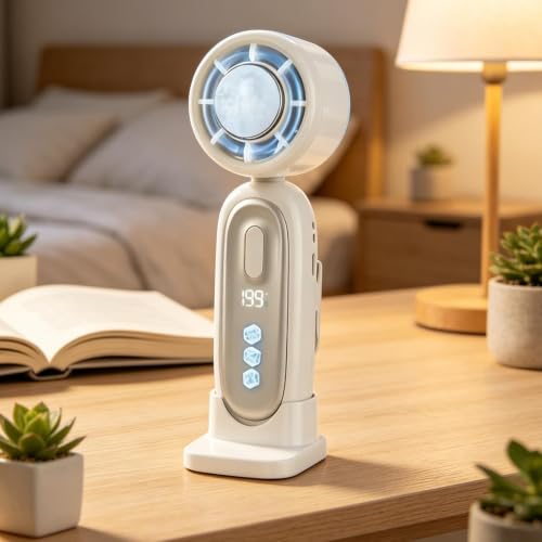 Ventilateur de poche rechargeable pliable pour calmer les coups de chaud