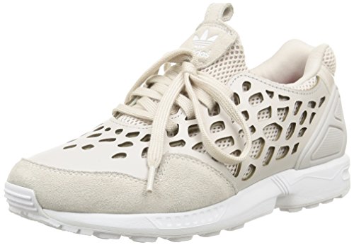 adidas Zx Flux Lace, Sneakers Basses femme, Gris (Pearl Grey/Pearl Grey/Ftwr White), 40 2/3 EU (7 UK)