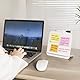 1 pcs MINI Desk Whiteboard Small Dry Erase White Board 16.5x17cm Freestanding with Pen Holder Dry Erase Board Double-Sided Whiteboard Wtih Dry Erase Markers (1S)
