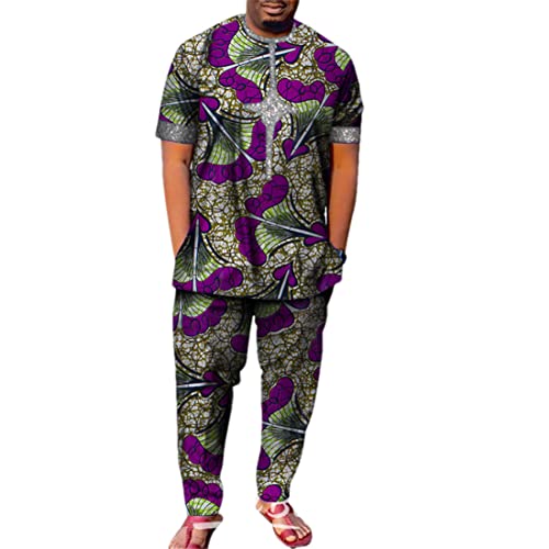 Ensemble Dashiki manches courtes pour vos soirées d'été et grands événements