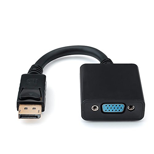 DP to VGA Adapter,COOSO DisplayPort Male to VGA Female Cable Adapter,28AWG Shielded Wire with Gold Plated (Latest Standard)