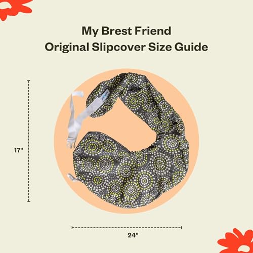 Image of My Brest Friend Original Nursing Pillow Cover - Slipcovers for Baby - Adjustable Fit, Easy Care, Durable - Original Nursing Pillow Not Included, Fireworks (Pack of 12)