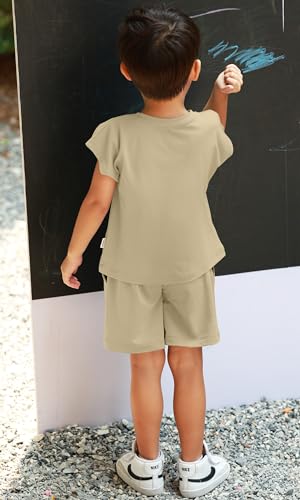 Image of KOH KOH Kids 2026 Toddler Muscle Tee Sleeveless Tank Top Matching Shorts Set