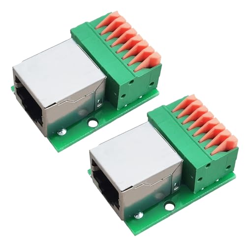 2PCS Terminal conector RJ45 ethernet hembra 8P8C miniatura 1