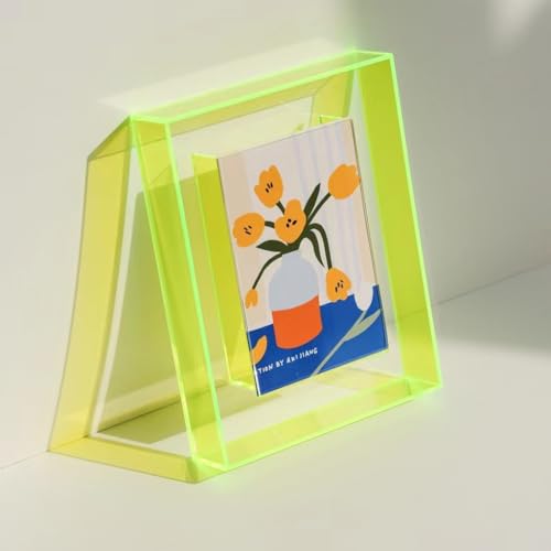 Cadre photo acrylique coloré pour affiche de bureau et mur