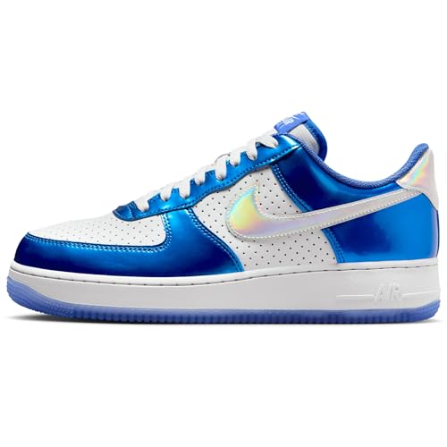 Nike Air Force 1 '07 LV8 Men's Shoes (HV5751-435, Light Photo Blue/Photon Dust/Racer Blue/Multi-Color) Size 10.5