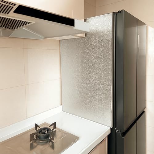 Self-Adhesive Magnetic Heat Shield Board 8-32" for Refrigerator Next to Stove, Microwave Protection, High-Temperature Resistance, Durable Hot Plate Guard