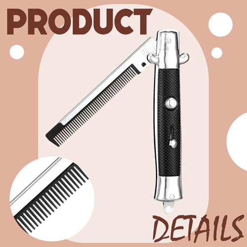 Set de 3 Peines Plegables con Diseño de Madera miniatura 4