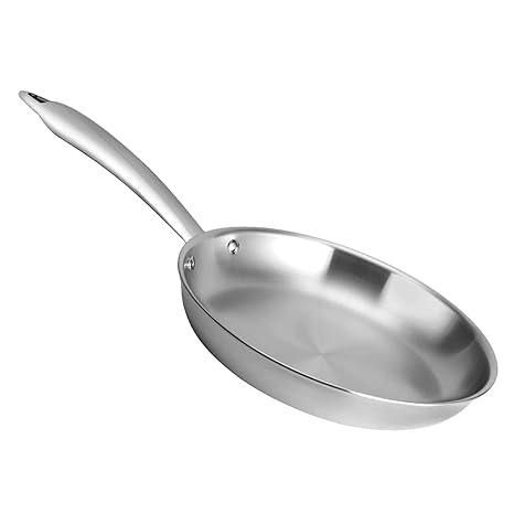 Inalsa Cookware Platinum Triply Fry Pan-22cm, 1.5L| Induction Friendly, (Silver), Small at Rs. 977