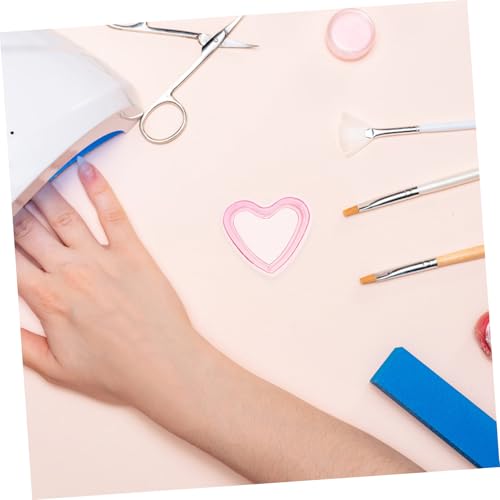 Plato para esmalte acrílico en forma de corazón miniatura 4