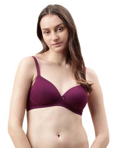 Image of Marks & Spencer NW Solid OPP Bra Dark Magenta