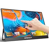 GWSGUT Portable Monitor Touchscreen 15.6'' FHD 1080P USB-C HDMI Ultra-Slim Gaming Display, Built-in Stand Speakers HDR IPS,for Laptop PC Mac Phone PS4/5 Travel Monitors (1080p Touchscreen, 15.6')
