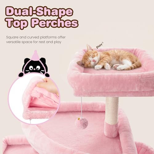 Torre para gatos SHA CERLIN 82 pulgadas multi-niveles miniatura 5
