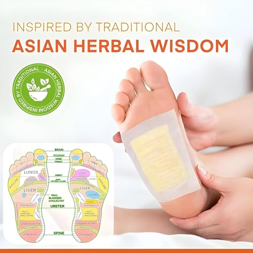 Image of Foot Patches - Stress Relief Detox Patch with Ginger, Lymphatic Drainage And Toxin Cleansing Pads - Deep Sleep Support Foot Pads for Men And Women (Pack of 2)