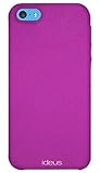 iphone 5c rose 32go Goma Rugosa Ideus COIP5CRRFU - Carcasa de goma rugosa para Apple iPhone 5C, color rosa
