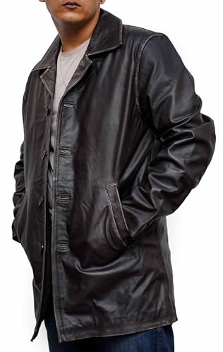 Leather Coat Men - Real Lambskin Leather Jacket Mens3