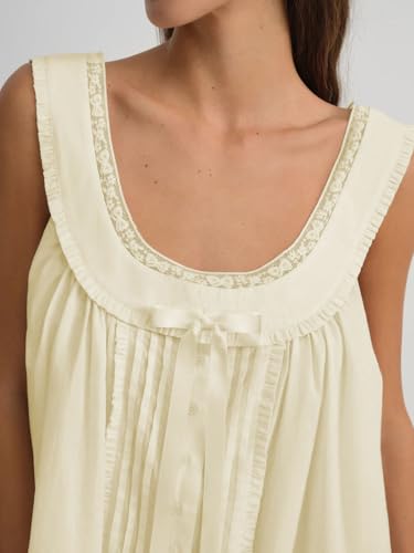 Image of Women Y2K Babydoll Mini Dress Cute Bow Lace Trim Pleated Ruffle Short Sundress Casual Party Vacation One Pieces