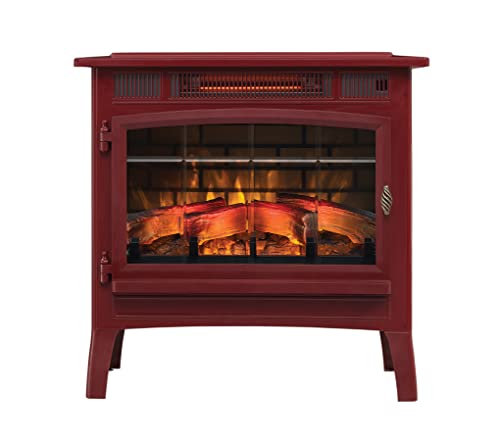 Duraflame Electric Infrared Quartz Fireplace Stove With 3D Flame Effect, Cinnamon #TOP1