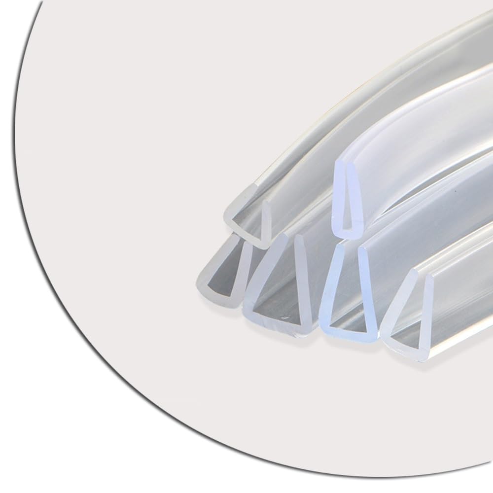 Transparenter Kantenschutz 300cm Silikon Klebestreifen U-Form Eckenschutz Glastische Klemmprofil Selbstklemmend Kantenschutzprofil Für Baby(20m-65ftx8-9mm)
