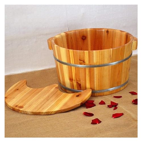 Bañera de madera maciza para pies, SPA de pies de madera miniatura 2