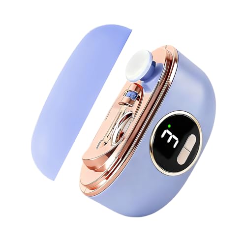 Coupe-ongles électrique rechargeable à 3 vitesses avec écran LED et collecteur
