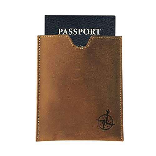 Wanderings PHOLD Leather Passport Holder - Rfid Blocking Genuine Leather Slim Passport Wallet thumb #7