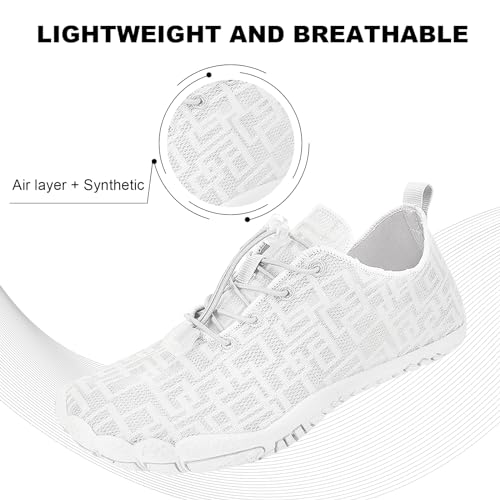Image of Orgone Hike Footwear Barefoot Shoes Womens Mens, Pro Shoes Women Men Barefoot Hike Shoes Travel Shoes, Healthy & Non-Slip Breathable Barefoot Shoes, White A36