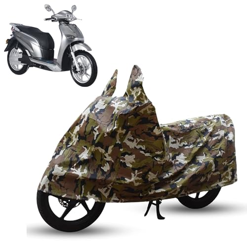 Image of Sulfar Bike Cover for Okinawa iPraise+ / Okhi 90 (EV) (Electric Scooter) | Waterproof, Dustproof & UV Protected | All Weather Two Wheeler Cover (Army Green) New 2026 Variants