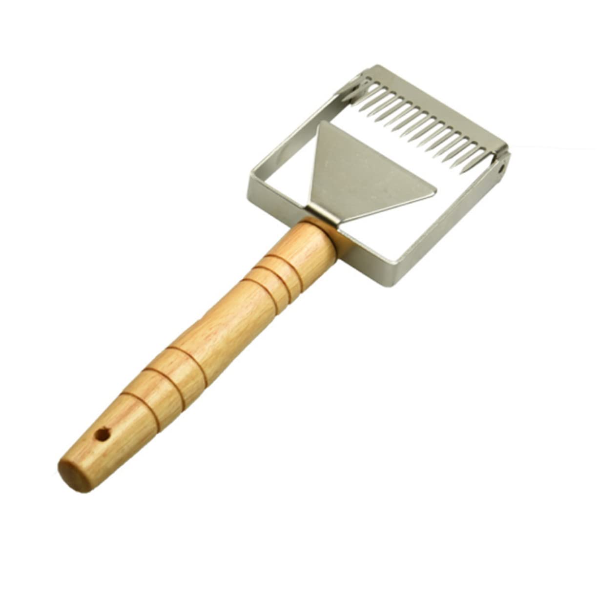 ORFOFE 1PC beekeeping tools bee keeping tools Stainless steel honey fork Apiculture equipment hand squeegee metal spatula metal honey extractor honey extractor fork Apicultura Equipment
