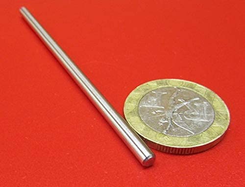 303 Stainless Steel Hardened Shaft .125" Diameter x 3" Long 10 pcs