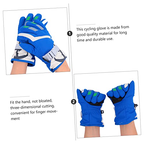 VALICLUD 1 Par luvas luva de inverno infantil luva de ciclismo alpinismo para crianças luva de monta