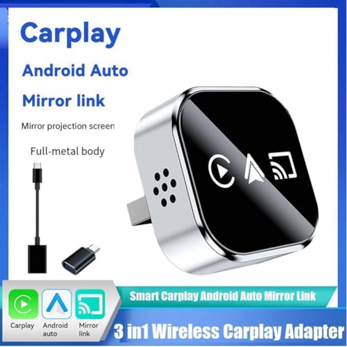 Adaptador CarPlay inalámbrico con Mirror Link USB para Android Auto Plug & Play 6