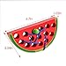 Wooden Lacing Watermelon Threading Toy Wood Block Puzzle Travel Game Fine Motor Skills Montessori Activity Learning Early Build Basic Life Skill Educational Gift For 1 2 3 Years Old Toddlers Baby Kids
