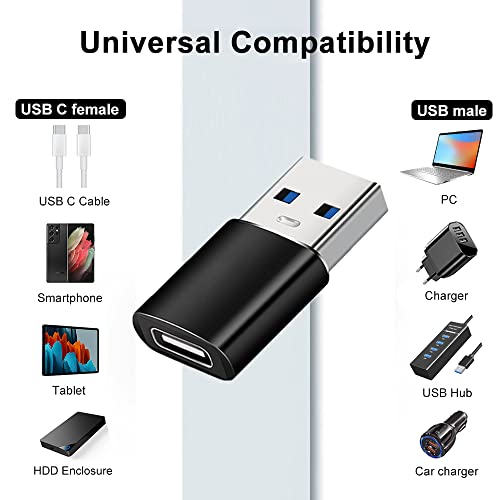 USB C Adapter 4 Stuks, USB C naar USB 3.0 OTG Adapter, MicroUSB naar USB Type C Adapter, Compatibel met MacBook Pro, Samsung Galaxy, Mobiele Telefoons,PC, in de Auto en Meer - Afbeelding 7