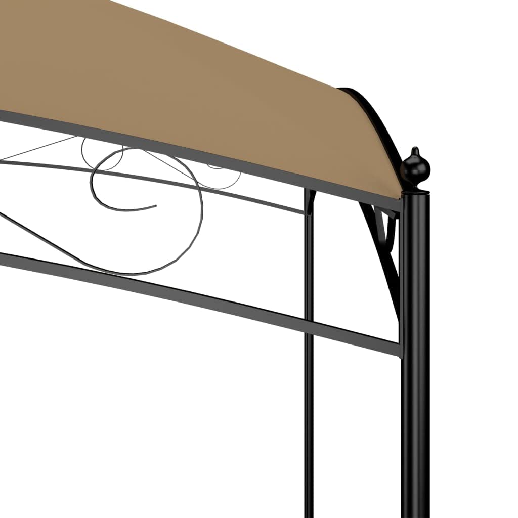 Gazebo 3 x 3 m, tenda da giardino impermeabile con rivestimento in poliammide, stabile tenda per feste per giardino e terrazza, protezione solare alla moda per barbecue, picnic ed eventi