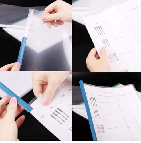 Image of Lai Lai Plastic File Folder A4 Size Transparent Storage Case Organizer, Pack of 5