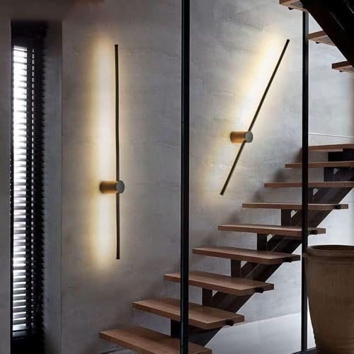 Image of HDC Modern Linear LED Wall Light 600mm for Bedroom & Living Room | Wall Mounted Long Strip Acrylic Wall Lamp | Decorative Warm White LED Wall Sconce for Hall, Aisle & Staircase