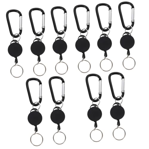 Longe pour badge GALPADA avec clip de moulinet et porte-clés extensible multifonction