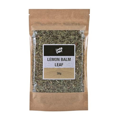 Lowhill Valley Lemon Balm Leaf - Melissa officinalis for Natural Calmness Handpicked No Additives or Preservatives Organically Grown 100% Pure Herb 30g