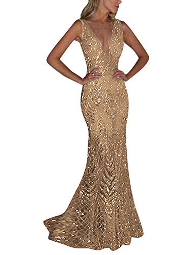 ShallGood Faldas Largas Fiesta Backless Sexy Sin Manga