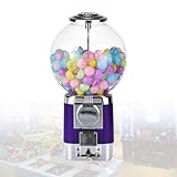 DzkZen Kapselautomat mit 200 Bällen, Mehrzweck-Kapselautomat mit Schublade, Kapsel-Spielzeugautomat, Spender, Preisautomat Purple-toyball