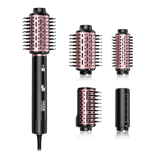 Hair Dryer Brush,6 In 1 Professional Hot Air Styler & Blow Dryer Brush,Powerful Air Curling Wrap