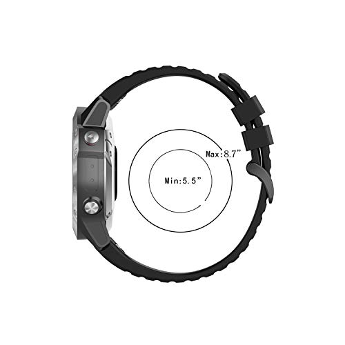 Correa de silicona para reloj Garmin 22mm Compatible miniatura 5