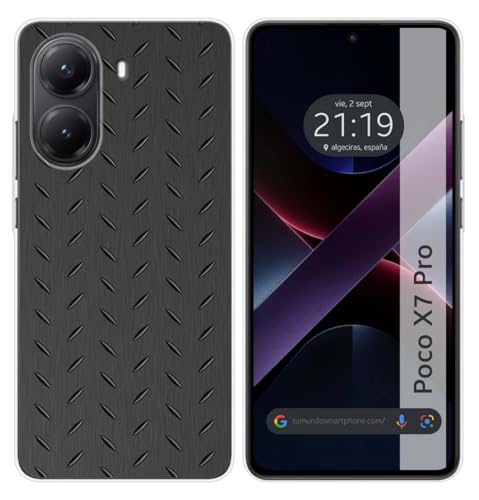 Tumundosmartphone Custodia In Silicone Per Xiaomi Poco X7 Pro 5G Design Metallo Disegni
