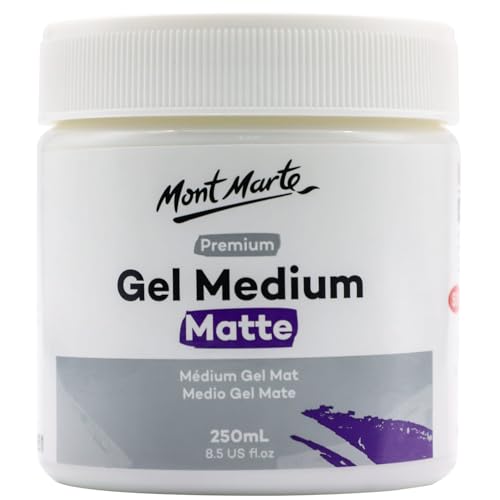MONT MARTE Medium Acrilico Mate – 250ml – Gel Medium para un Acabado Mate