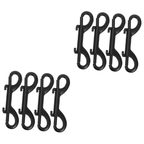 CIYODO 2sets Snap Hooks Small Double Sided Clips Trigger Chain Metal Clips Bolt Snap for Outdoor Use 4pcs*2