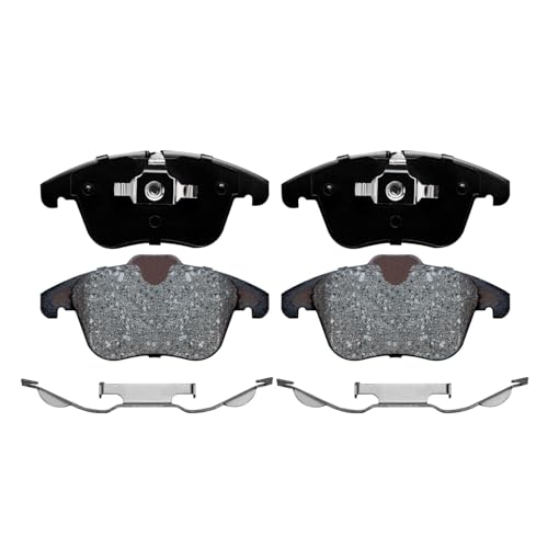 Image of Detroit Axle - Front Brake Kit for Jaguar S-Type Vanden Plas XJ8 XK, Disc Brake Rotors Ceramic Brakes Pads Replacement : 12.84 inch inch Rotors