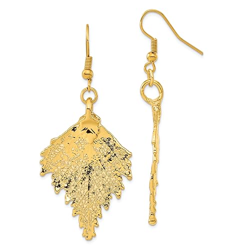 Image of 24K Gold Dipped Dangle Earrings